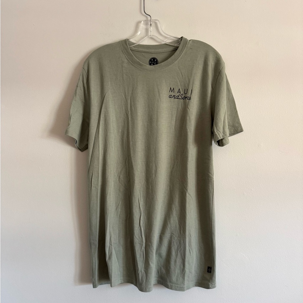 Maui and Sons Sage Green Short Sleeve Tee M